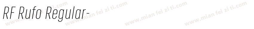 RF Rufo Regular字体转换